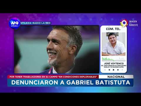 DENUNCIARON A GABRIEL BATISTUTA  - NOTICIERO 9