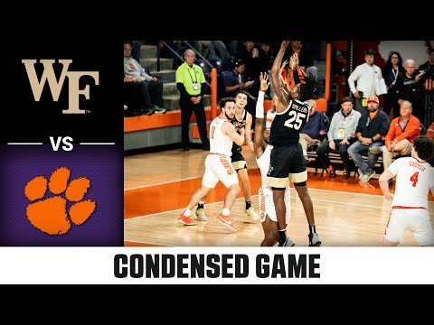 Wake Forest Vs Clemson Condensed Game 2024 25 ACC Men S Basketball