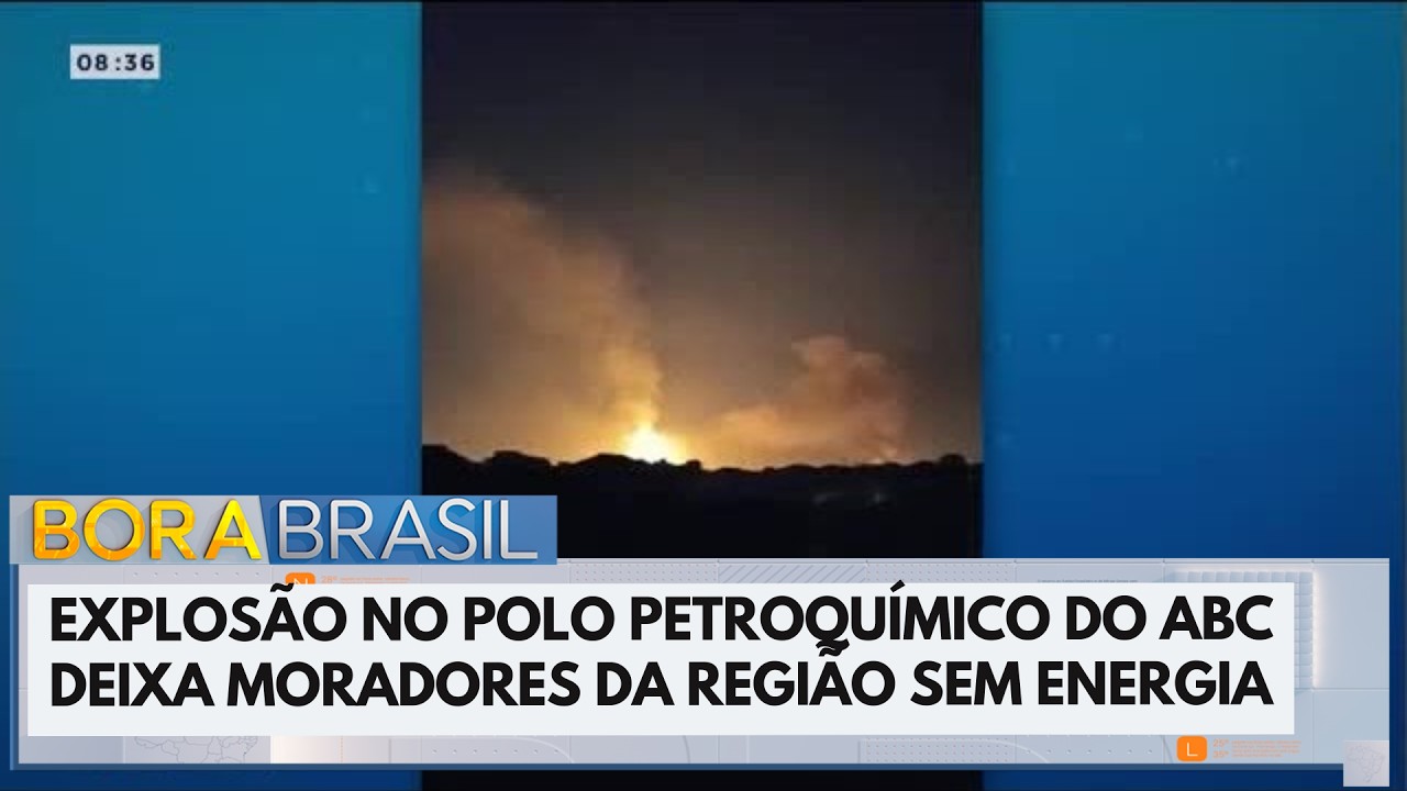 Explosão em polo petroquímico deixa madrugada sem energia no ABC Paulista | Bora Brasil