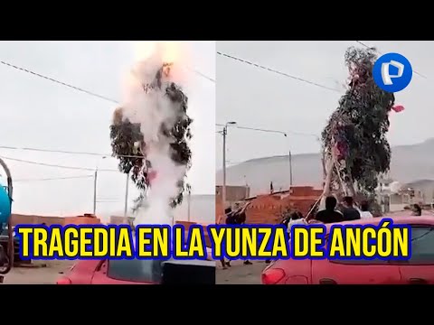 Tragedia en Ancón: Árbol de yunza provoca descarga eléctrica y deja un muerto y 4 heridos