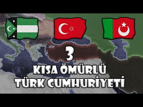 Kuruluşundan Yıkılışına 3 Kısa Ömürlü Türk Cumhuriyeti || Haritalı Basit Anlatım || Belgesel