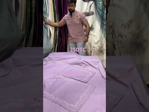 embroidery bedsheets | solid colours | @gulati_handloom #foryou #onlineshopping #explore