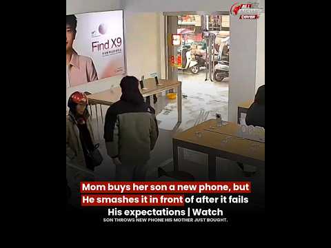 Mom buys her son a new <strong>phone</strong>, but He smashes <strong>it</strong> <strong>in</strong> front of after <strong>it</strong> fails His expectations