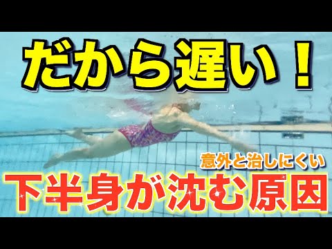 クロール選手でも姿勢が大事！楽に長く疲れない泳ぎ方の基礎は姿勢から！原因と対策法3選！