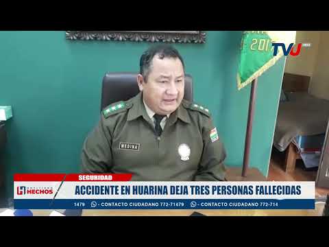 ACCIDENTE EN HUARINA DEJA TRES PERSONAS FALLECIDAS