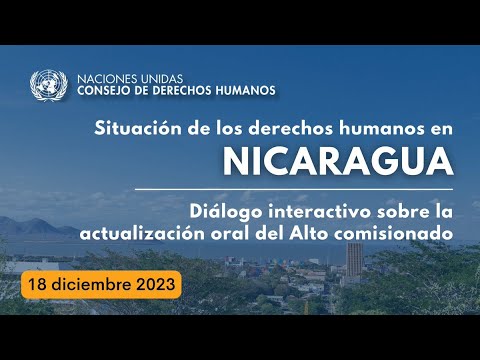 Actualización oral de OACNUDH sobre la situación de los DD.HH. en Nicaragua