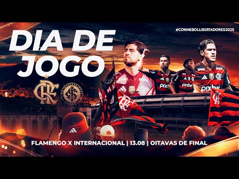 🔴 AO VIVO: FLAMENGO X INTERNACIONAL | PRÉ-JOGO + NARRAÇÃO | LIBERTADORES (13/08/25)