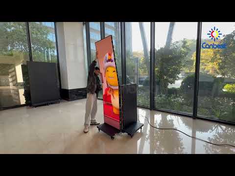 How to unfold the CJ Fold poster LED screen #ledscreen #leddisplay