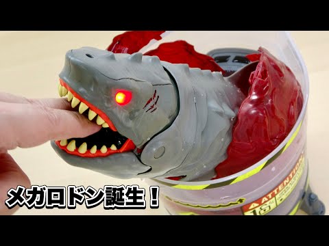 メガロドンが卵から誕生!『PRIMAL HATCH メガロドン』飛び出すメガロドンの造形・孵化ギミックを徹底レビュー!