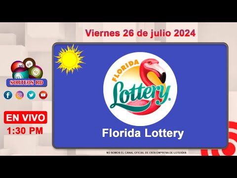 Florida Lottery EN VIVO ?Viernes 26 de julio 2024  / 1:30PM