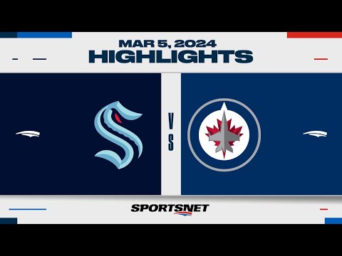 NHL Highlights | Kraken vs. Jets - March 5, 2024