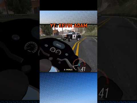 Detik-detik polisi kejar kriminal ngeri‼️ - motovlog gta Indonesia