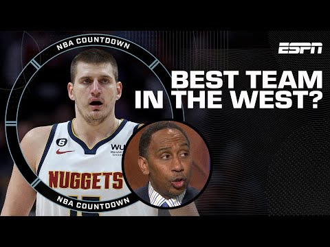 Stephen A. picks the Nuggets as the best team in the West 👀 | NBA Countdown