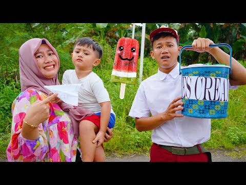 BOCIL SD JUALAN ES KRIM 😱 AZAM ALI BELI ES KRIM 