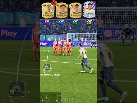 FC 27 - FC 24 Raphinha Free kick Evolution 🥶⚡️ #eafc27 #fc27 #shorts