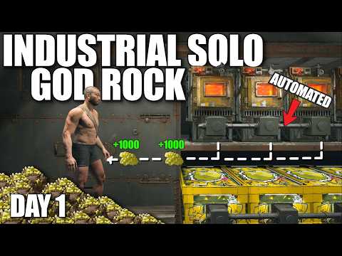 I Built a SOLO Industrial God Rock Base on a 700+ Pop Wipe Day in Rust...