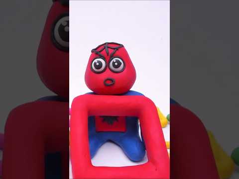 Learn shapes 🟥 Red Square #clay #animation #stopmotion #cartoon