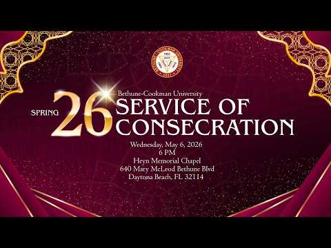 B-CU Spring 2026 Service of Consecration.