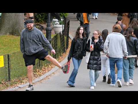 I need to FLUSH AWAY my problems! WET Fart prank in NY!