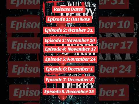 It Welcome to Derry Episodes Release Dates