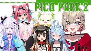 【 PICOPARK2 】協力必須のゲームでぶいぱいは協力できるのか！！【紅蓮罰まる/ぶいぱい】