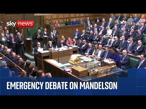 Emergency debate in Commons on Starmer's appointment of Mandelson