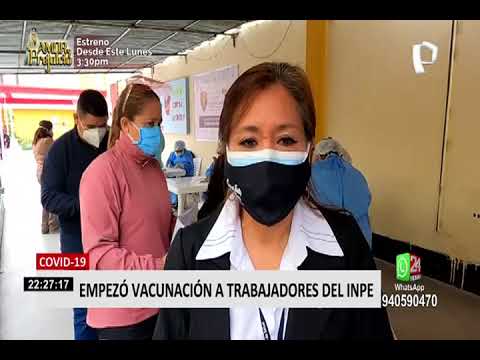 Covid-19: Minsa empezó vacunación a trabajadores del INPE de todo el país