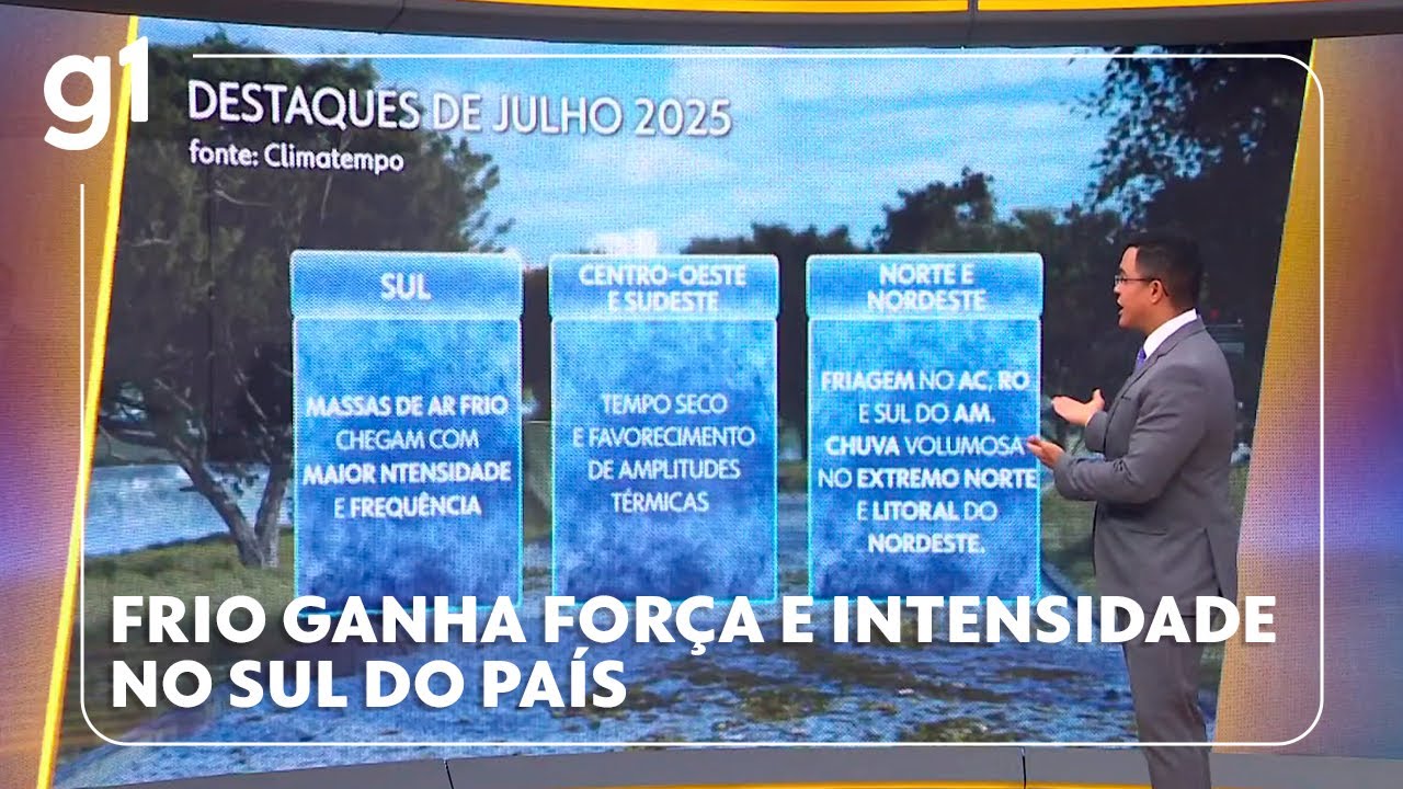 Frio ganha força e intensidade no Sul do país g1