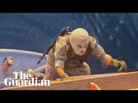 Footage purportedly shows Iranian forces seize two vessels in the strait of Hormuz