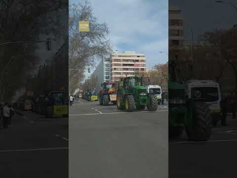 Unos 500 tractores llenan Madrid en protesta por los precios al campo