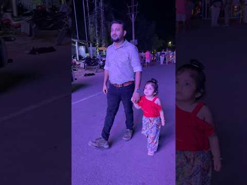বাবার হাত ধরে ঠাকুর দেখা🤗#shorts #babyactivities #tomadermehu #fatherdaughter #bengalivlog