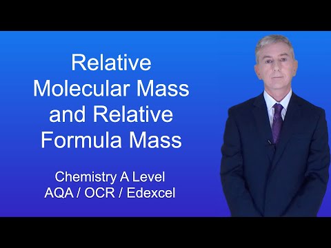 A Level Chemistry Relative Molecular Mass and Relative Formula Mass