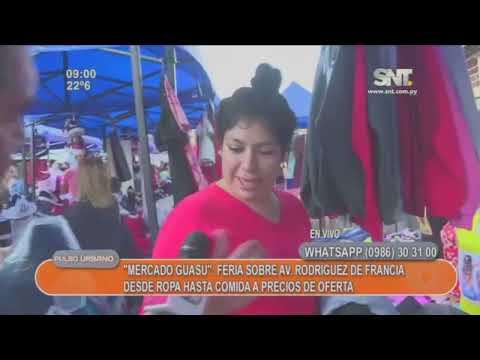Mercado Guasú: Feria sobre la Avda. Rodríguez de Francia
