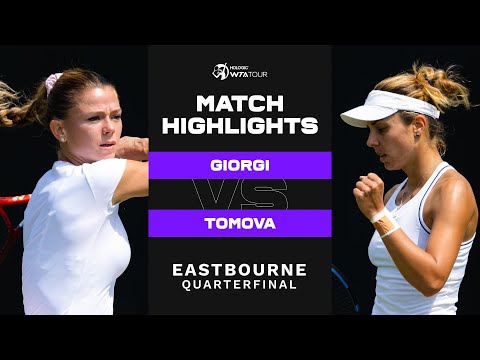 Camila Giorgi vs. Viktoriya Tomova | 2022 Eastbourne Quarterfinal | WTA Match Highlights