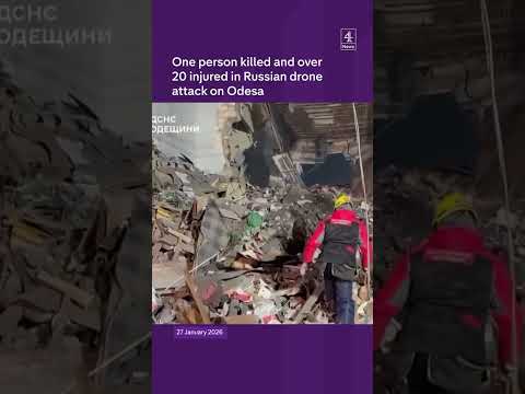 One person killed and over 20 injured in Russian drone attack on Odesa