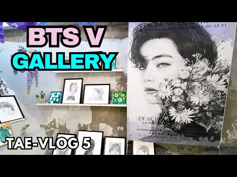 BTS V Birthday Gallery Cafe in Seoul 😲💜 Cafe Dearark