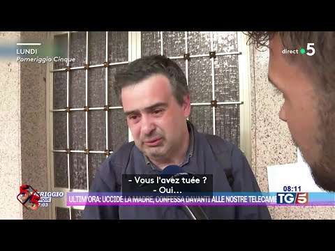 En pleine interview télé, un Italien avoue le meurtre de sa mère - Le 5/5 - C à Vous - 26/09/2024