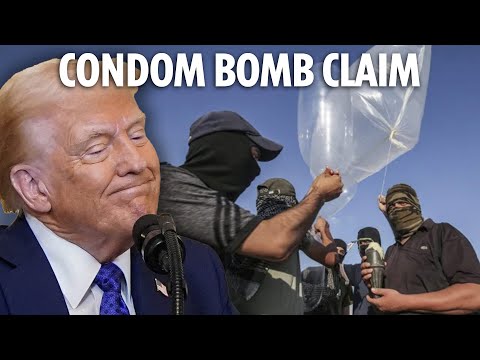 Donald Trump repeats bizarre claim £50m of condoms were sent to Gaza and used by Hamas for bombs