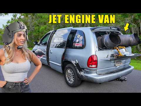 Jet-Powered Minivan: 600HP Turbo Shaft System and Diesel Fuel Fun