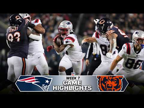 New England Patriots vs Chicago Bears Game Highlights | 2026 NFL Season Week 7 — NFL