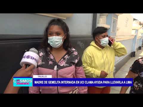 Trujillo: Madre de gemelita internada en UCI clama ayuda para llevarla a Lima