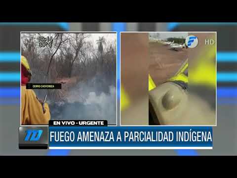 Incendio en el parque Cerro Corá amenaza parcialidad indígena