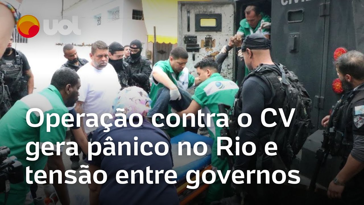 Operação contra o Comando Vermelho no Rio gera pânico em moradores e tensão entre governos veja  TV Online Operação contra o Comando Vermelho no Rio gera pânico em moradores e tensão entre governos veja
