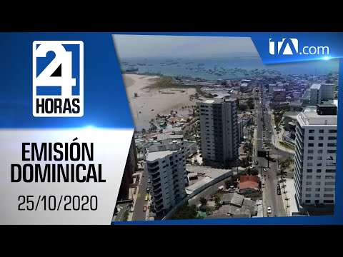 Noticias Ecuador: Noticiero 24 Horas, 25/10/2020 (Emisión Dominical)