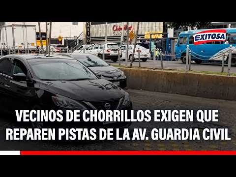 🔴🔵 Pistas de la av. Guardia Civil en mal estado: Vecinos de Chorrillos exigen su reparación