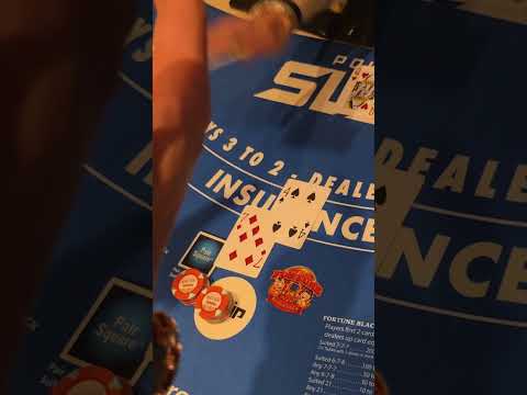 CRAZY $40,000 Double Down against a 10!