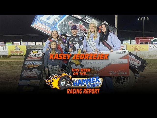 This week we speak with Kasey Jedrzejek who almost came away with three feature wins this past weekend...winning the 305 feature at Attica on Friday after a cut tire ended a great run in the 410 feature after leading most of the race. He then wrapped up the weekend with the AFCS 410 feature win at Fremont on Saturday. We will also draw for this weekend's Chris Mize Memorial Hot Dog Race competitors for the Compact event this weekend at Oakshade Raceway where the champion will be crowned (or belted as the case may be). Plus all the latest racing news and results!