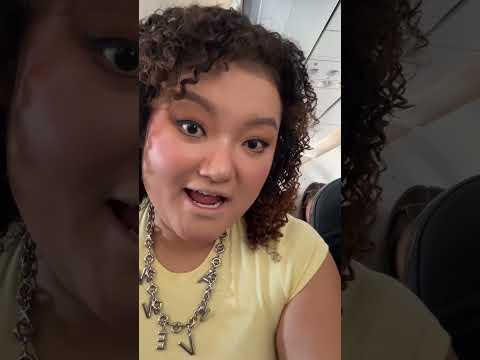 飞机上换头化妆=美飞了！！！ #美妆 #飞机上化妆 #今日妆容 #妆面记录 #快速出门妆