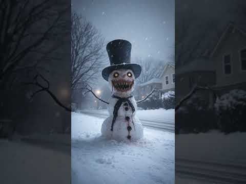 BONECO DE NEVE MACABRO #bonecodeterror #bonecodeneve #horror #helloween