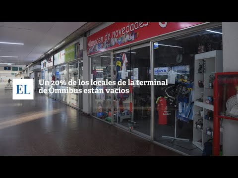 UN 20 % DE LOS LOCALES DE LA TERMINAL DE ÓMNIBUS ESTÁN VACÍOS.